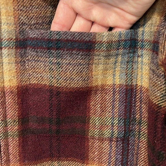 Liz Claiborne Plaid Jacket - Red, Brown, and Tan - Picture 7 of 16